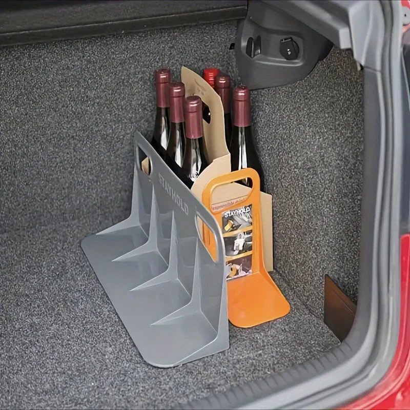 1pc Car Back Auto Trunk Fixed Rack Holder Stand Shake-proof Organizer Fence Storage Holder Adjustable Distance Storage Box Fixer