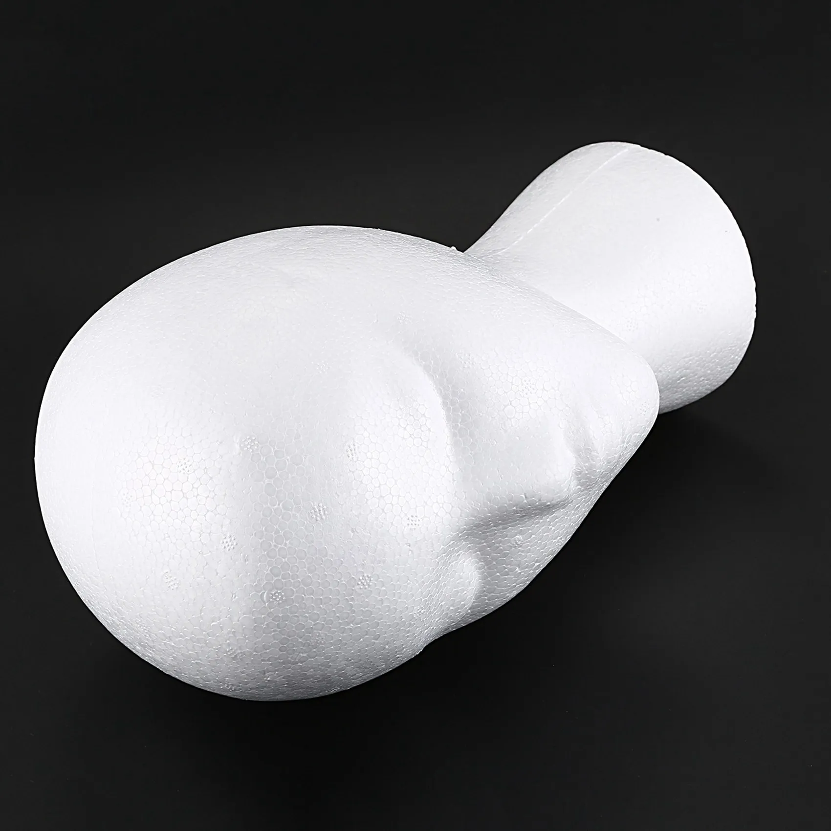 

3X Styrofoam Foam Mannequin Wig Head Display Hat Cap Wig Holder White Foam Head-A54Q