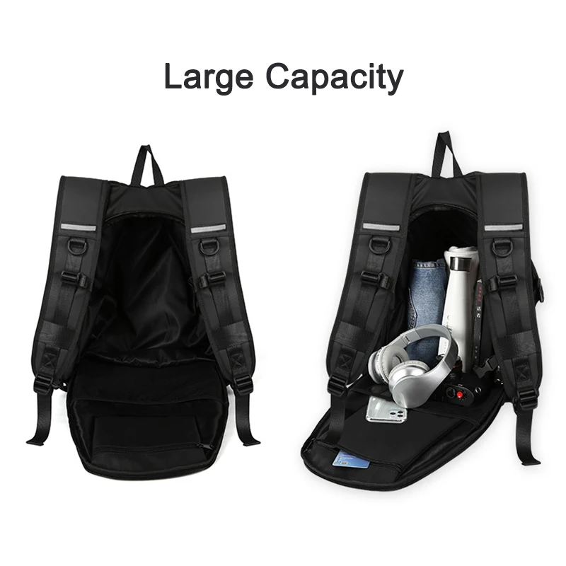 Waterproof Motorcycle Backpack Male Large Capacity Riding Helmet Bag Female Reflective Sport Travel Bag Outdoor Bicycle Daypack