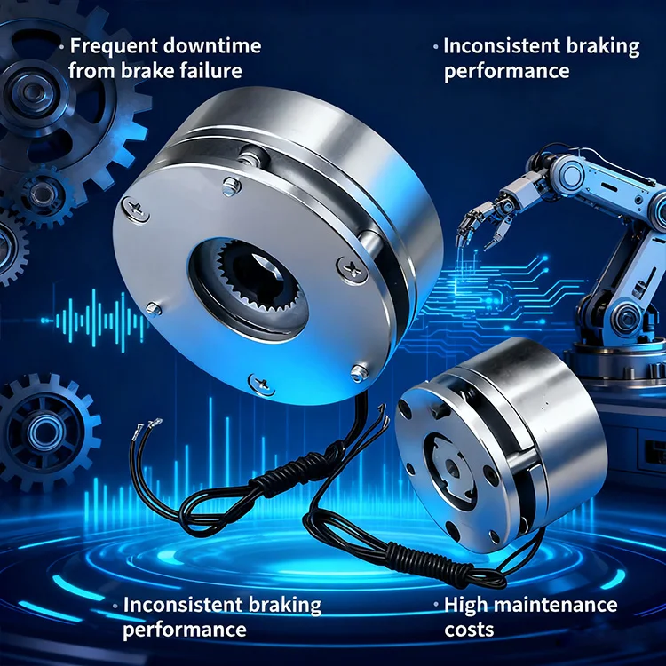 New High Precision Industrial Electromagnetic Power Failure Brake Micro Dry Clutch DC24V 10-100W