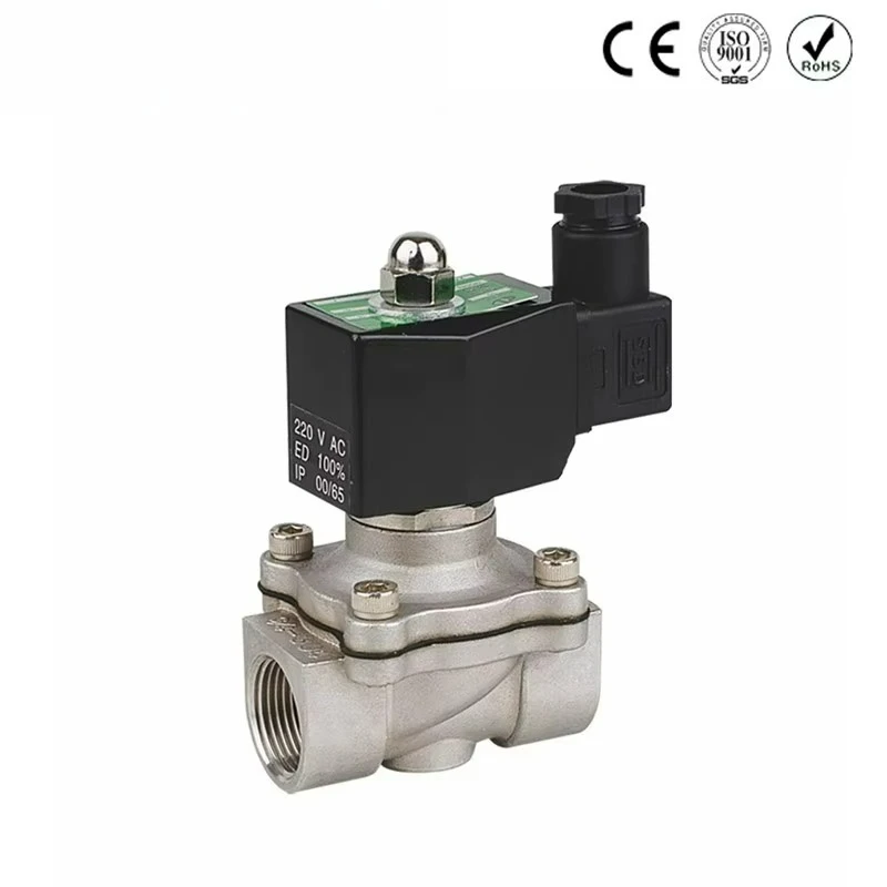 2/2 way 1/2 inch air water based AC 110V stainless steel material control solenoid valve