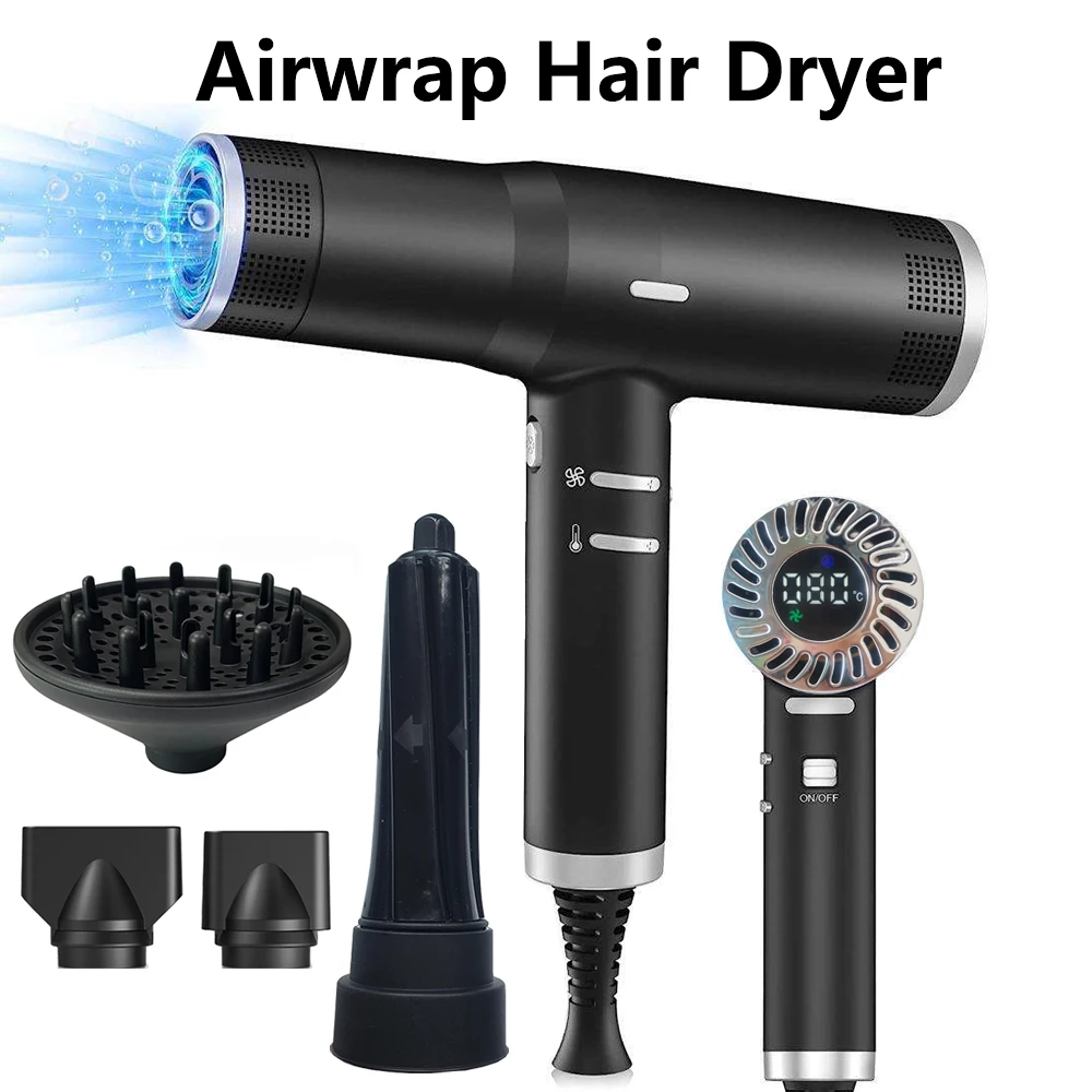 

Professional 4 IN 1 Airwrap Hair Dryer Brushless Motor Negative Ionic Blow Dryer Multi-Function Salon Hair Styler Tools