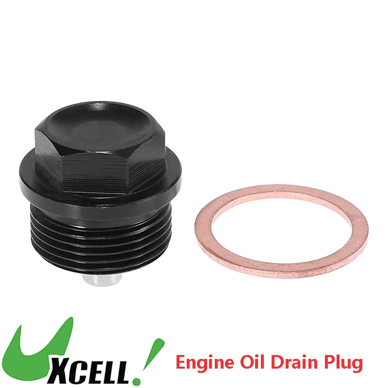 UXCELL 1 Set M24x1.5 Magnetic Oil Drain Plug Universal Auto Sump Drain Nut Oil Drain Bolt Screw with Gasket Car Accessories