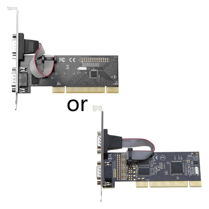 

PCI To Two Serial Ports RS232 Industrial Control Computer Expansion Card Computer Adapter PCI to DB9 Connectors