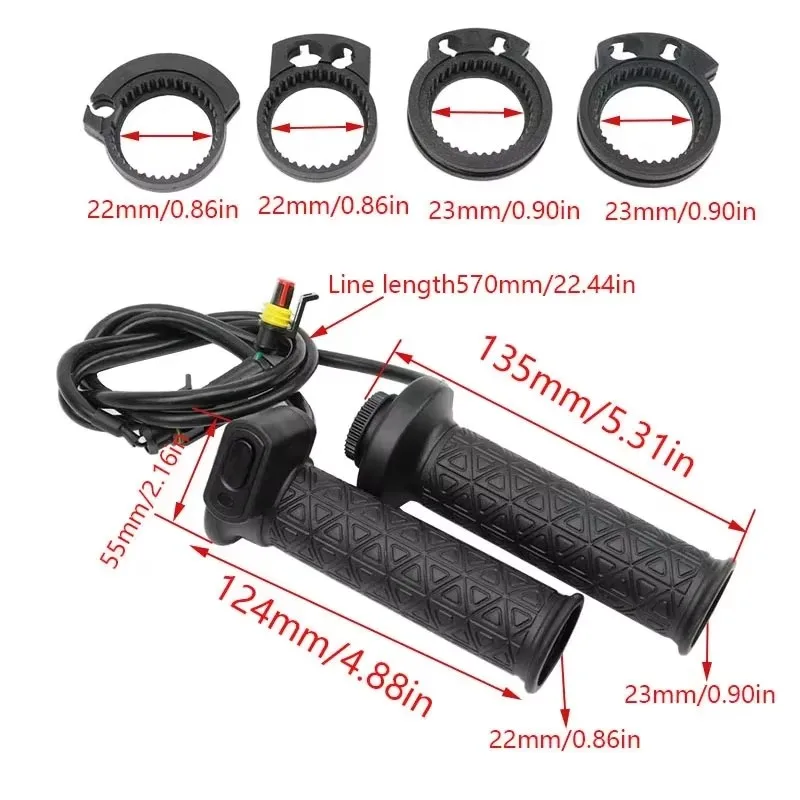 ATV and Motorcycle Heated Handlebar Grips with Waterproof Protection and Design Providing Quick Heat in Cold Weather Conditions