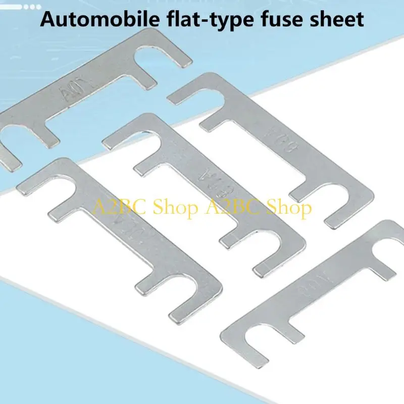 A2BC 10Pcs Flat Fuses Strips Zinc Alloy Car Circuit Fuses With Quick Installation For Multiple Vehicle Models