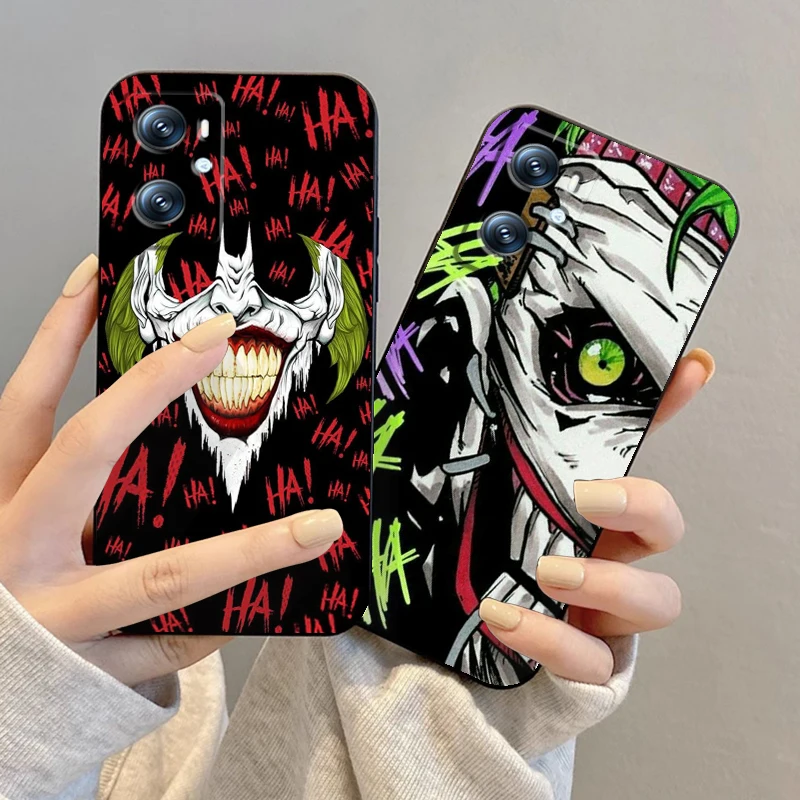 Villain The J-Joker Personality For OPPO Find X6 X5 X3 A54S A5 A94 A16 A53S A57 A74 A72 A98 A78 A96 A9 5G Black Cover