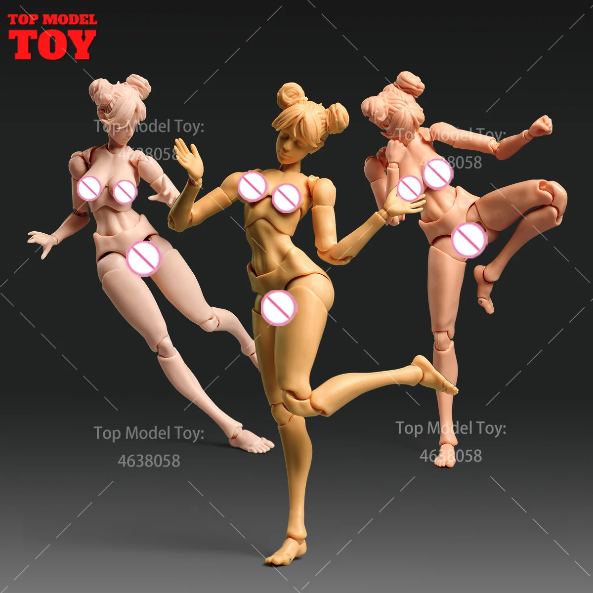 Romankey X COWL 1/12 Scale Super Flexible Girl Joint Body Female Soldier Action Figure Doll 15.8cm Artist Painting Model