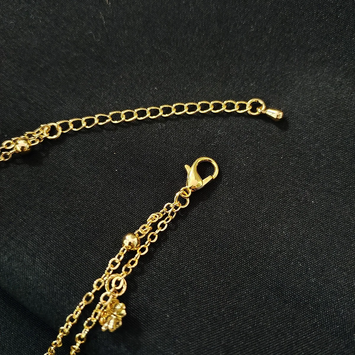 Sommers trand Damen armband 24 Karat vergoldet Doppel gold Blumen Zirkon Charm Knöchel Armband Damen schmuck Bohemian Style