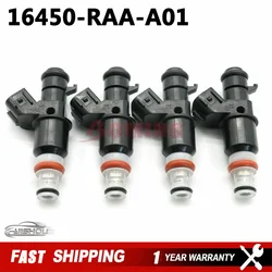 4PCS 16450-RAA-A01 Nozzle Fuel Injectors for 2003-2007 Honda Accord 2.4L 16450RAAA01 16450-PPA-A01 16450PPAA01 842-12288 New