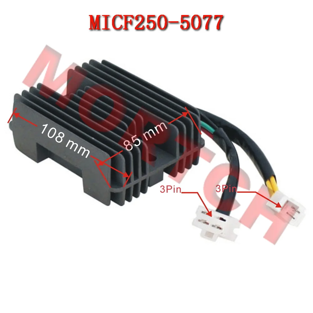 CF250 DC Regulator tegangan penyearah 250-5077 untuk Jonway JMstar CFmoto skuter sepeda motor ATV 172mm mesin