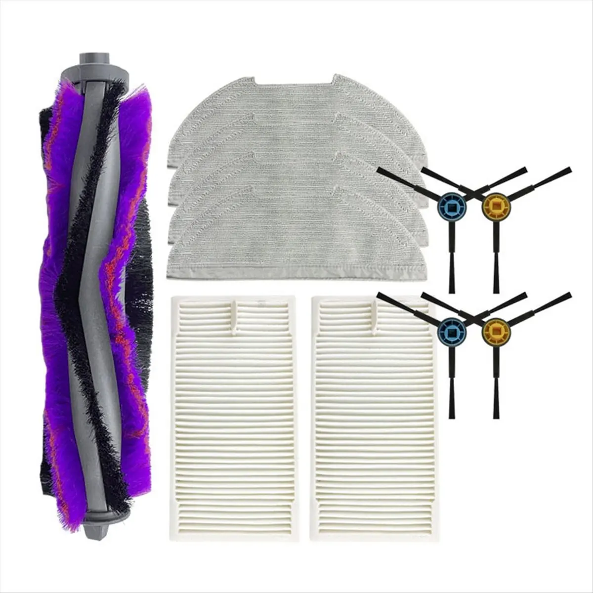 

Аксессуары для M9/VCR S10 Plus/E20 Plus NERE10s E10S/Obode A8: основная и боковые щетки, тряпка, HEPA-фильтр [BWASCLIM]