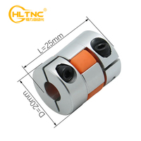 LF Two Jaw D20L25 Coupler Aluminium Plum Flexible Shaft Coupling Stepper Motor Connector CNC Rated torque 3Nm max 6Nm