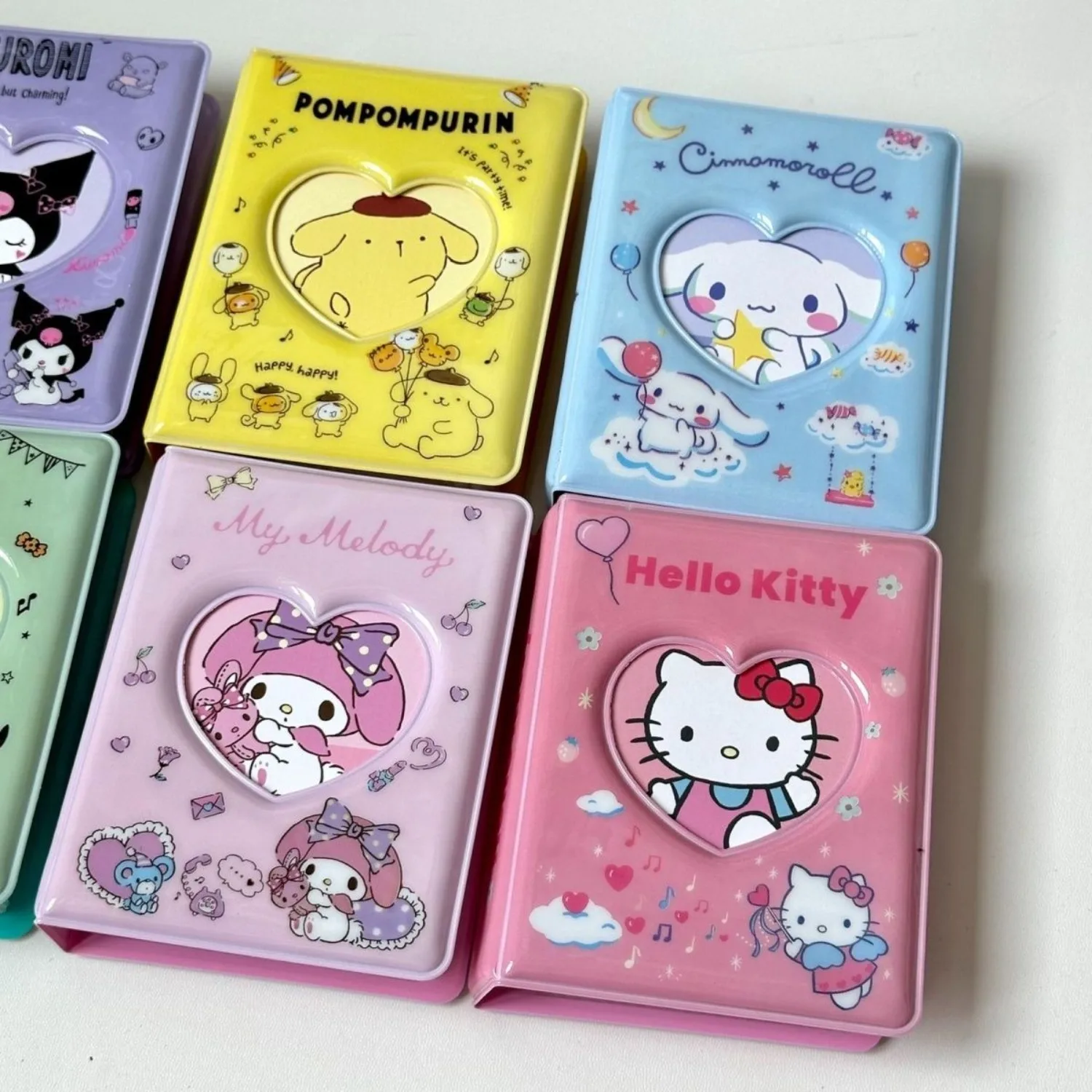 Álbum de Fotos Polaroid con Diseño de Corazón de Sanrio HelloKitty Kuromi My Melody, Lindos Regalos de Anime y Dibujos Animados para Niñas