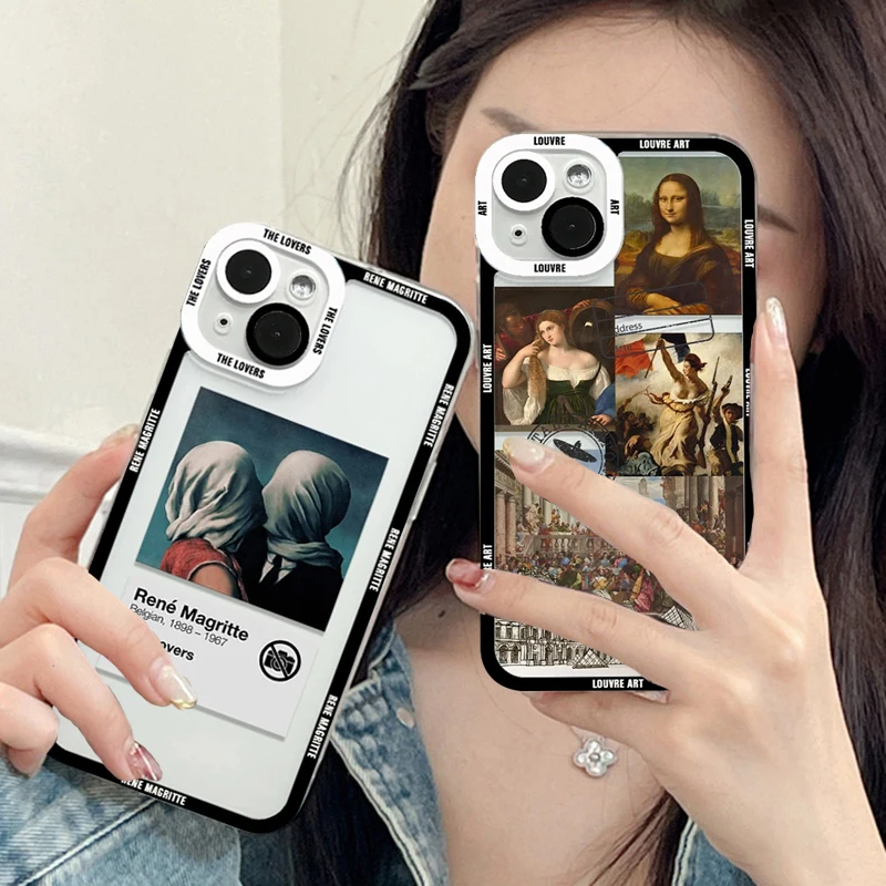 Art  Aesthetic David Mona Lisa Phone Case for Xiaomi 12t 11t Mi 13 Lite Redmi 10C Note 12 11 11S 10 9 POCO X3 X5 F5 Pro Cover