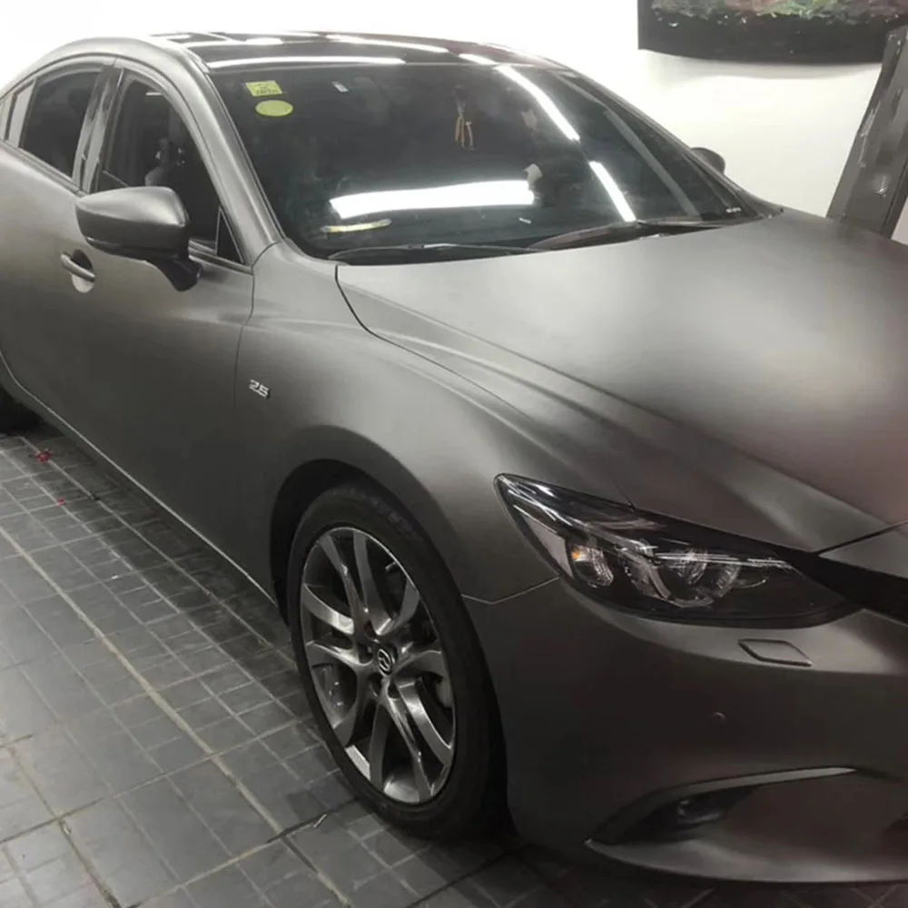 

ICE FILM GREY Car Accessories Exterior Air Bubble Free Car Paint Protection Film Satin Matte Self Adhesive Wrap Vinyl