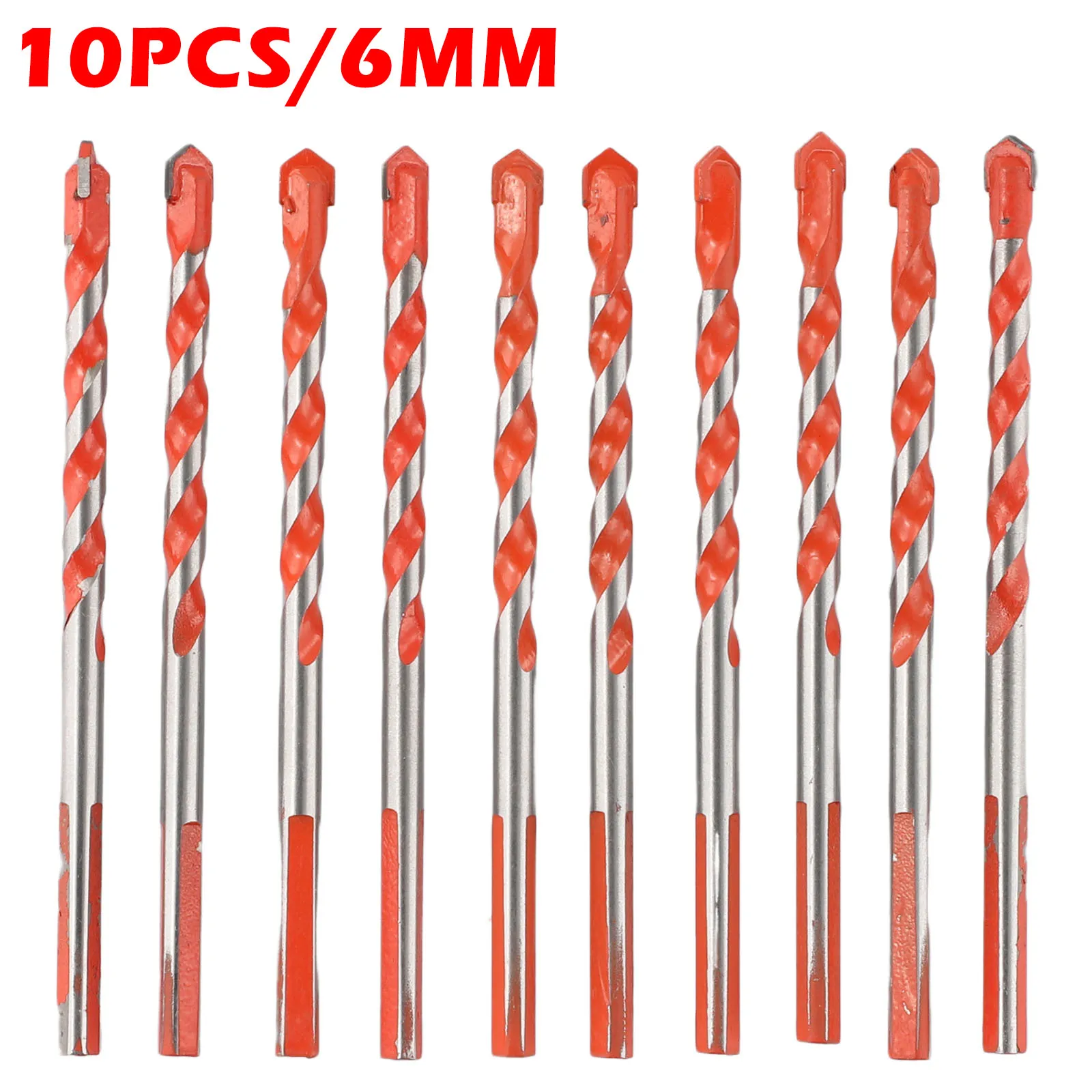 Triangle Drill Bit Multifunctional Hand Tool 6mm Electric Drill For Metal Wood Glass Ceramic Tile Brick Wall Fine Grinding