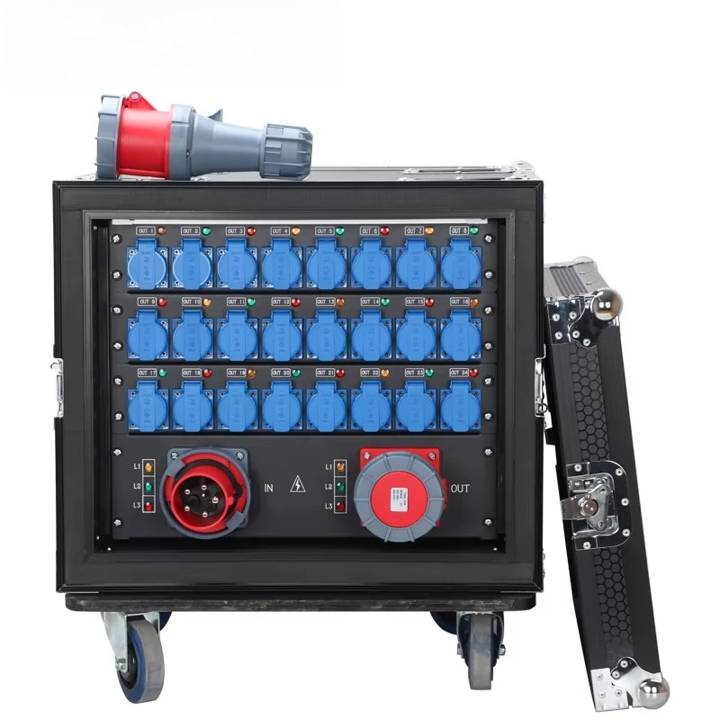 

63A 5Pin Input And Output 24 Road 16A Waterproof Output Power Distributor