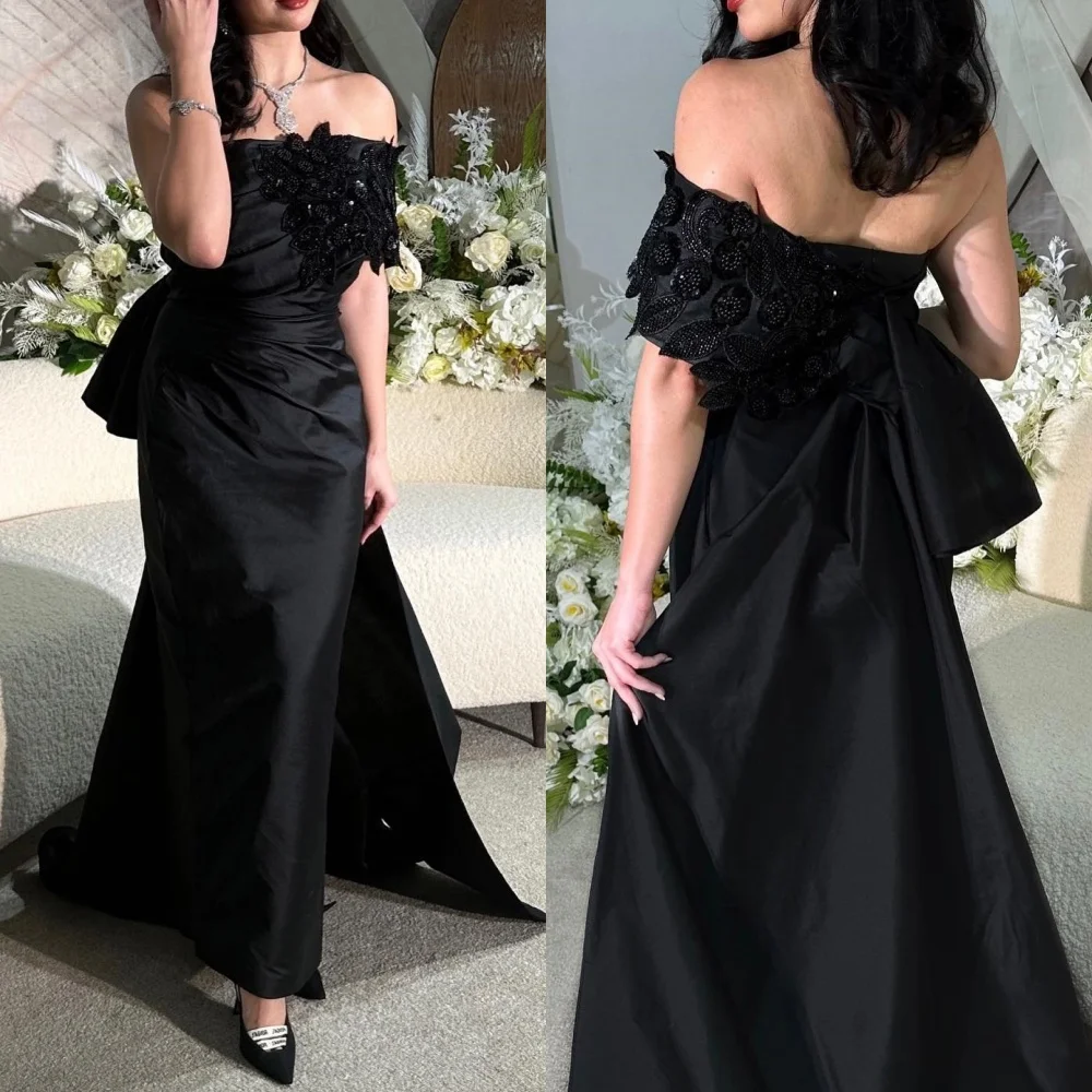 Customized Elegant One-shoulder A-line Evening Dresses Beading s Formal Occasion Gown robe pour cérémonie de mariage vestidos pa