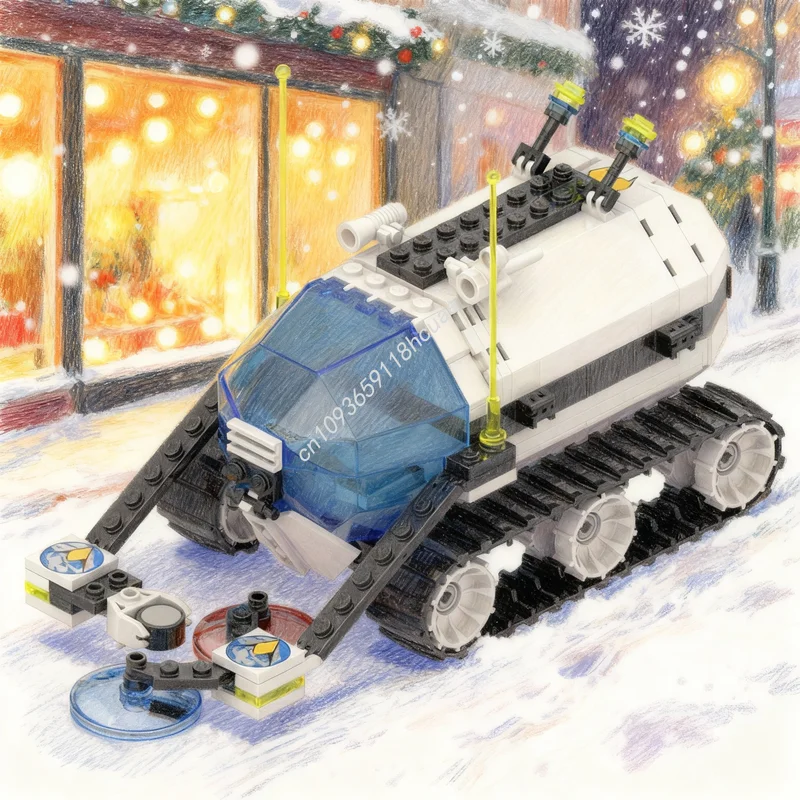 

269pcs MOC Space Exploriens Tread Explorer Model Building Blocks Construction Christmas Gift Idea Toys Education Brick Kids