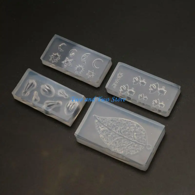 HX6F Tiny Resin Epoxy Casting Molds for Earring Jewelry Pendant Making