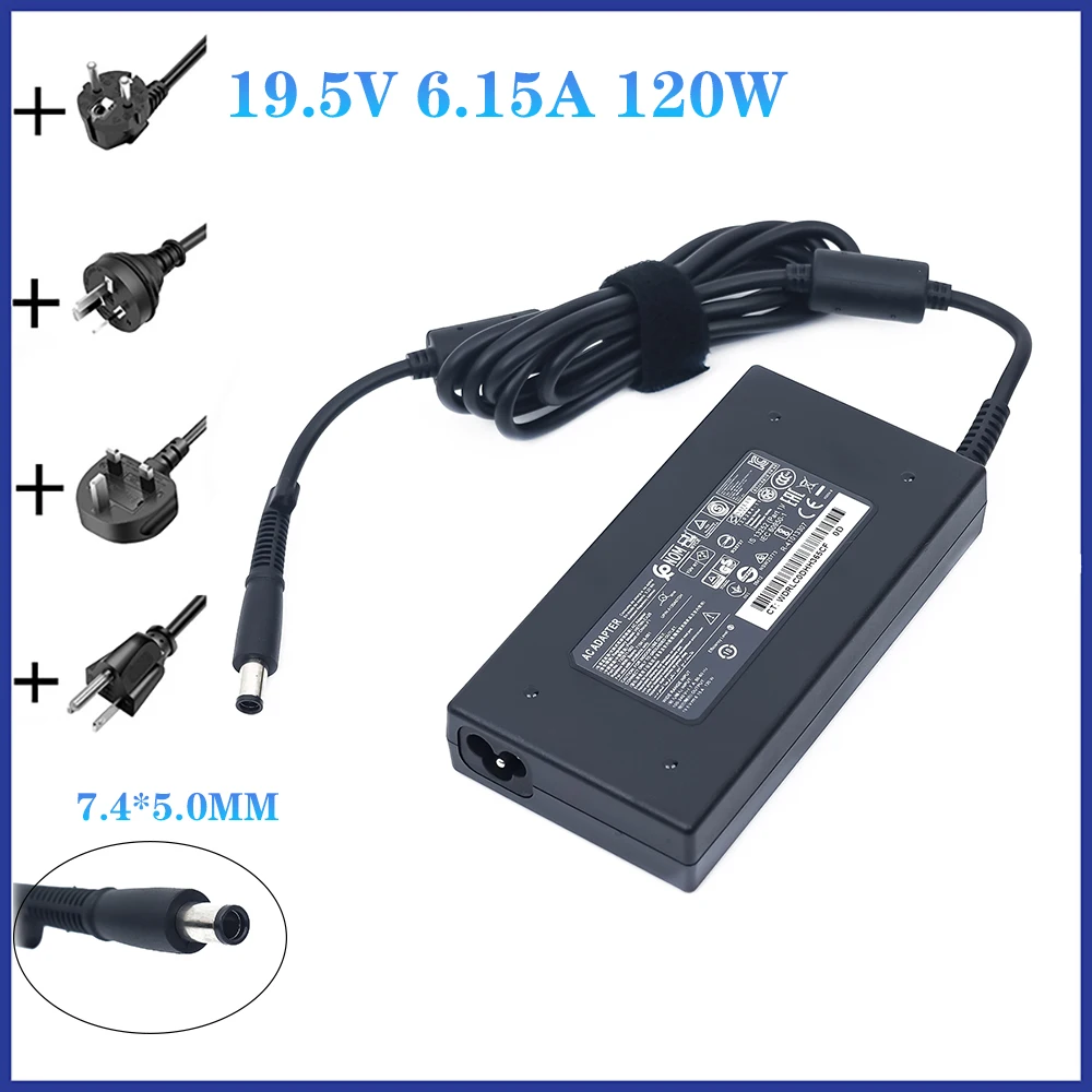 

19.5V 6.15A 120W FOR HP Laptop Power AC Adapter Charger 677762-002 801637-001 693709-001 645156-001 709984 HSTNN-LA25