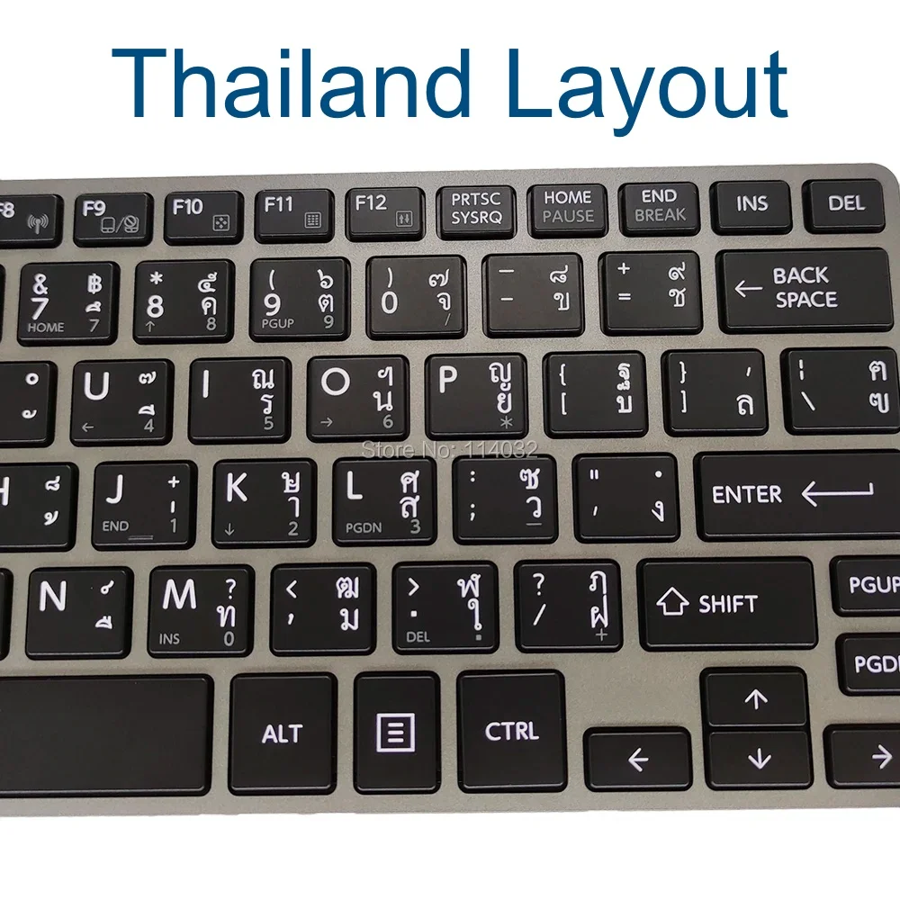 Imagem -06 - Teclado Espanhol Tailandês para Toshiba Portege Notebook Retroiluminado Z30 Z30t Z30t-a Z30t-b Nsk-v11bn V10bn V15bn V16un