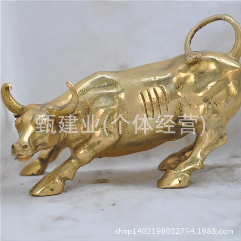 Pure copper , bull, Wall Street item, length 20cm, custom-made