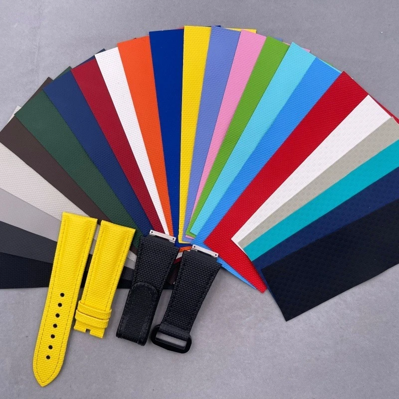 프랑크 뮬러 V45 시계 밴드 용 맞춤형 FKM 고무 시계 스트랩 Fluororubber 고무 스트랩 V45 V32 V41 시리즈 새 팔찌