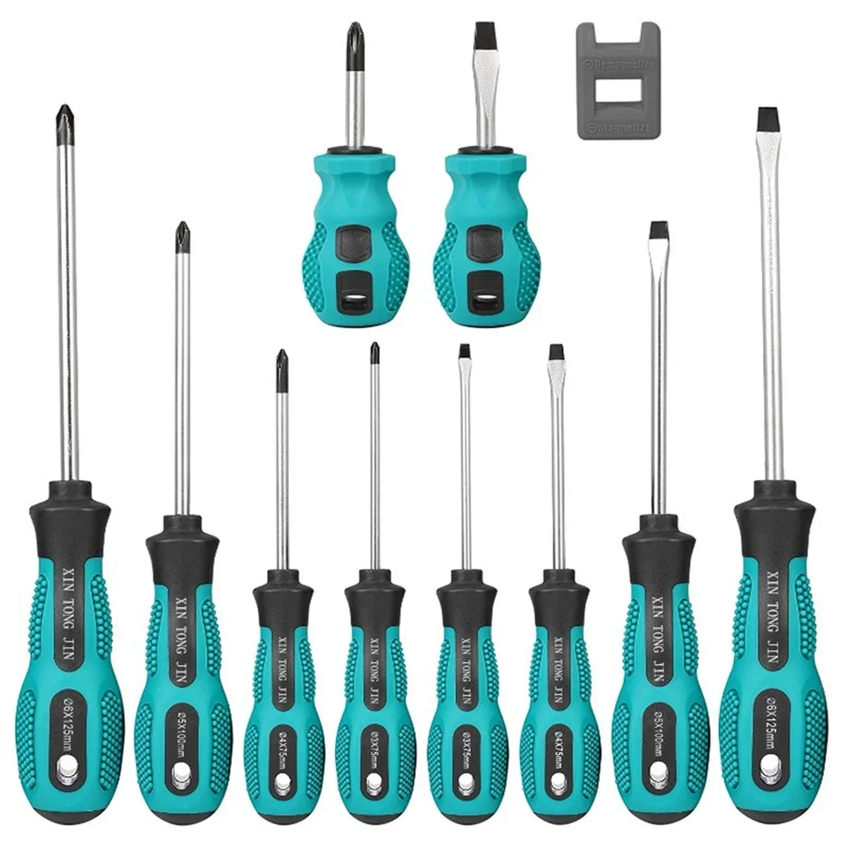 10Pcs Screwdriver Set Hardware Tool Combination Set Plus Hard Cross Screwdriver Small Screw