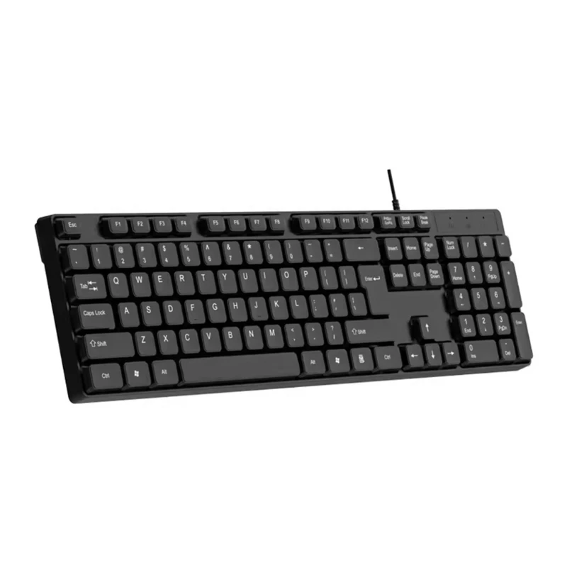 G6DD Ergonomic USB Keyboard ABS Material Durability For PC Laptop Office Home Use