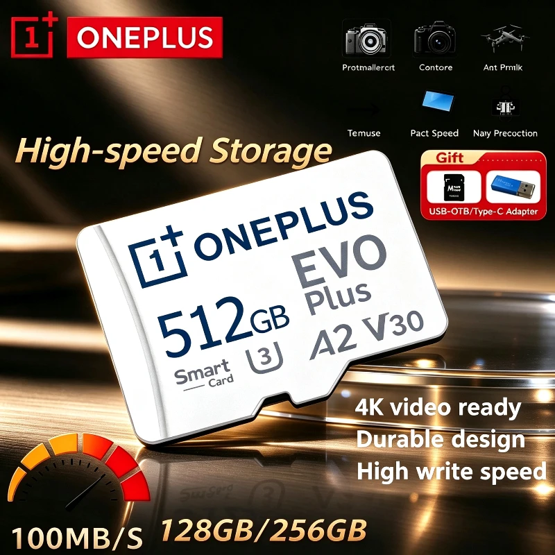 OnePlus High Speed Micro TF SD Card Memory Card 512GB 256GB Class 10 TF Flash for Drone iPhone Car Camera Cartao De Memoria NEW