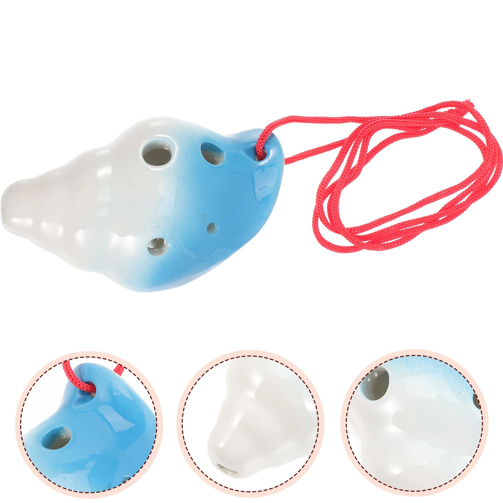 المبتدئين ممارسة 6 حفرة السيراميك الأكرينا المحمولة خفيفة الوزن على شكل محارة آلة موسيقية للمبتدئين آلة الرياح