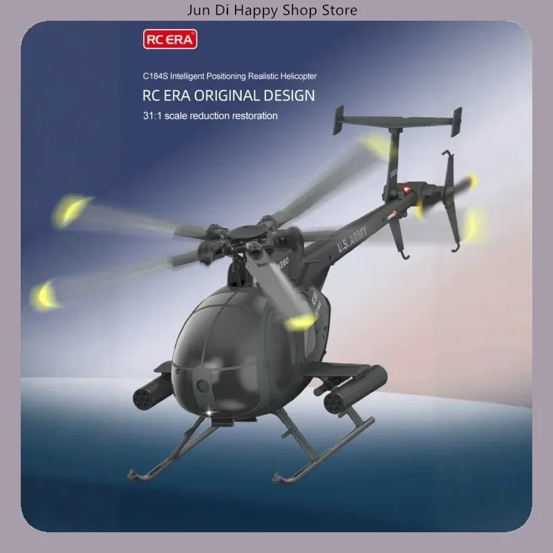 RC ERA C184S 6CH Brushless RC Helicopter Optical Flow Positioning Barometer Altitude Hold One-Key Takeoff/Landing RTF