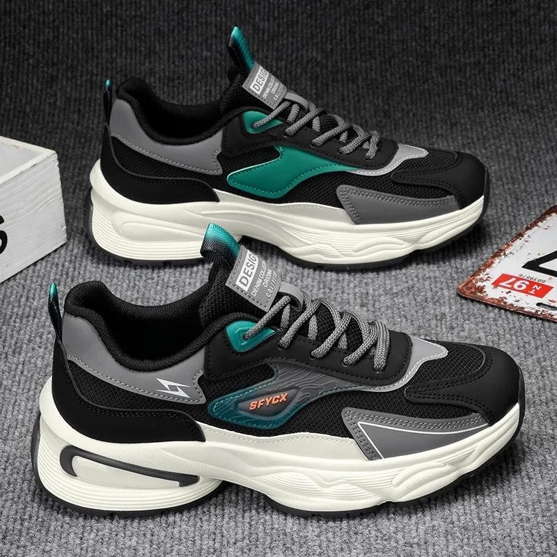 

Summer New Men Shoes Lightweight Mesh Breathable Sport Running Shoes Non Slip Training Shoe Man Vulcanized Shoe Tenis Zapatillas