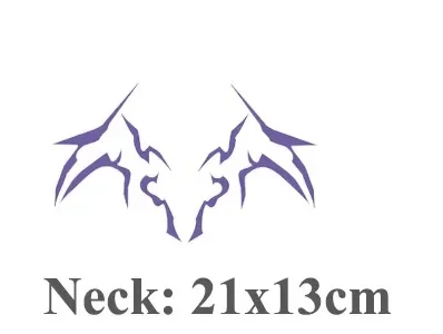 2025 HOE 4 قطعة KPop رومي كانغ تأثيري الدعامة الوشم ملصق رومي الوشم ملصق شيطان ملصق ل Hallowmas حفلة الكبار الدعائم