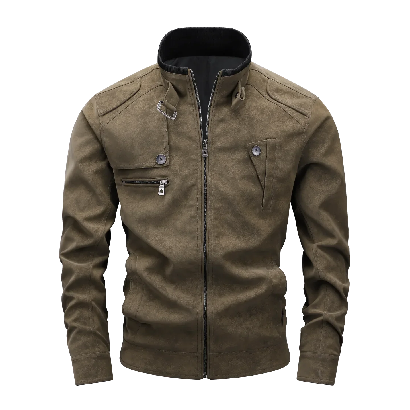 2029 Motorcycle Biker Jacket for  Leather Jacket Cargo Coat Classic Outerwear PU Leather Jackets For Men Clothing 26258