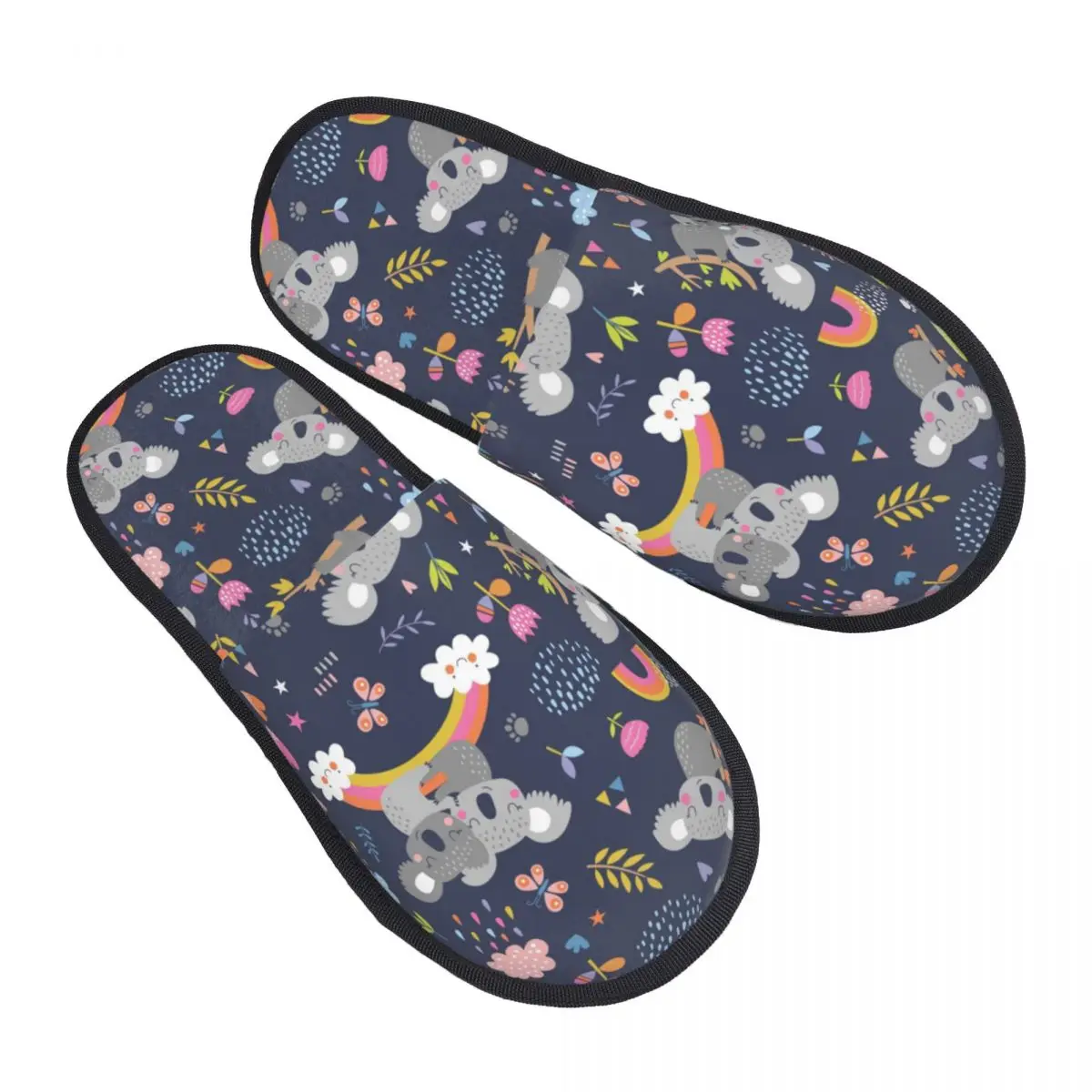 

Cute Australia Koala Bear House Slippers Soft Warm Memory Foam Fluffy Slipper Custom Print Women Indoor Outdoor Shoes
