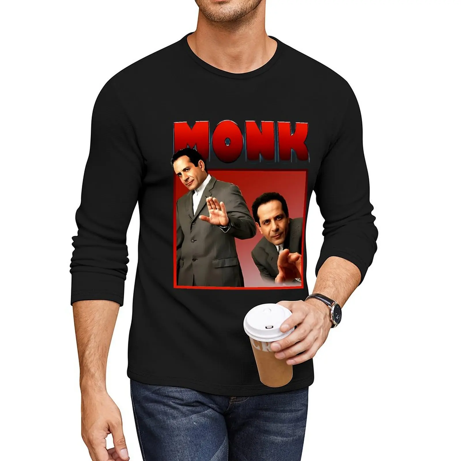 

Adrian Monk Adrian Monk Adrian Monk Long T-Shirt cute clothes quick drying t-shirt plain t-shirt sweat shirts, men