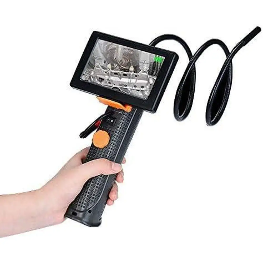 4.3'' Screen Industrial Endoscope Camera 360° Steering Lens Car Engine Interior Inspection Borescope For Android Sewer Pipe