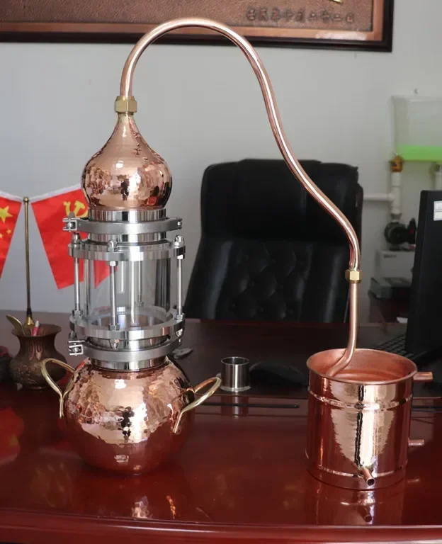 5L Pure Dew Ancient Distillation Machine Gin Berry Gin Distillation Equipment Pure Copper Gin Purifier