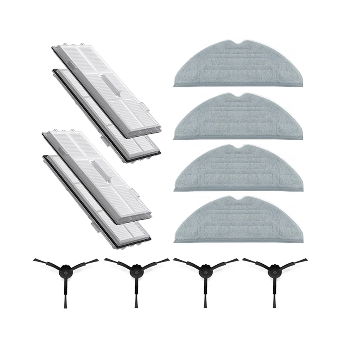 Hepa Filter Side Brush Mop Cloths for S8 S8 PLUS S8+ S8 Pro Ultra Vacuum Cleaner Spare Parts