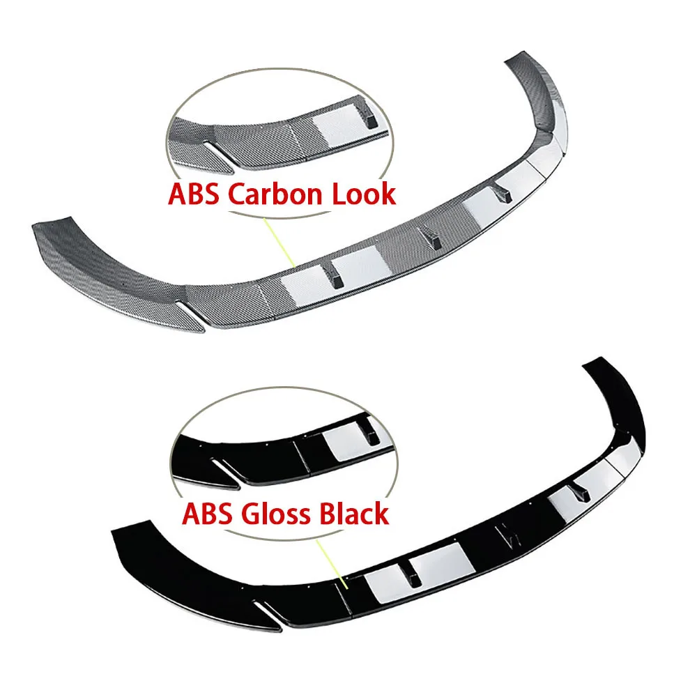ABS Materials Front Bumper Lip Chin Spoiler for Mercedes Benz A Class W177 A180 A200 A35 AMG 2023+ Car Styling Accessories