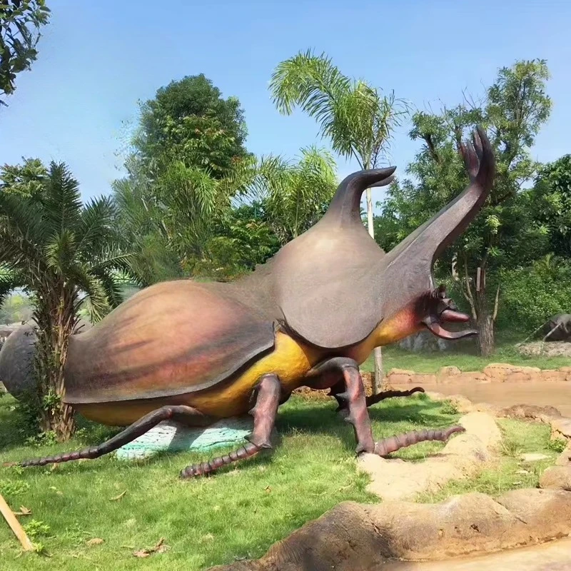 Animated theme park world insect animation model automatically
