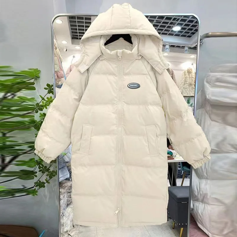Medium And Long Down Cotton-padded Jacket Women's Autumn And Winter 2024 New Fashion Oversize Cotton-padded Jacket Padded Coat