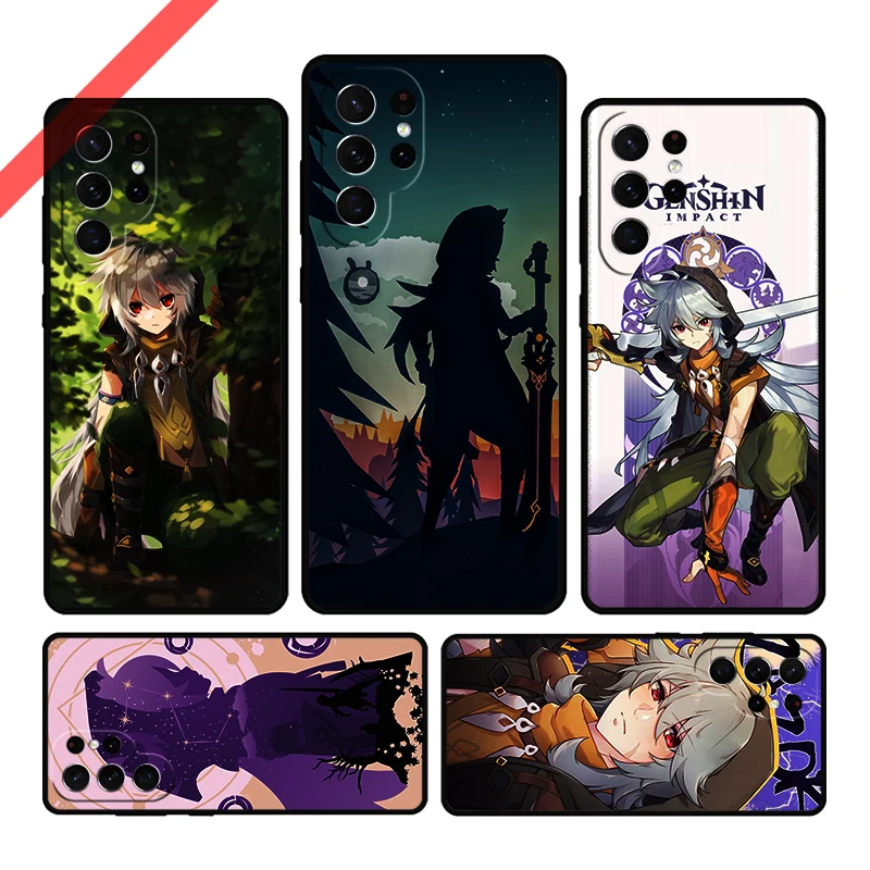 Razor Genshin Impact fanart Phone Case For Samsung Galaxy S20 FE S21 S10 S23 Plus S24 S22 Ultra Coque Note20 Note10 S9 S8 Cover