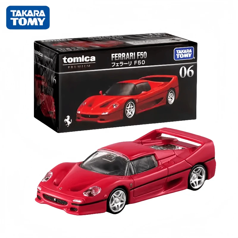 TAKARA TOMY 1:64 31 TP06 Ferrari F50 miniaturowy model wału kompresyjnego ze stopu, dekoracja dla dorosłych, prezent urodzinowy dla dzieci