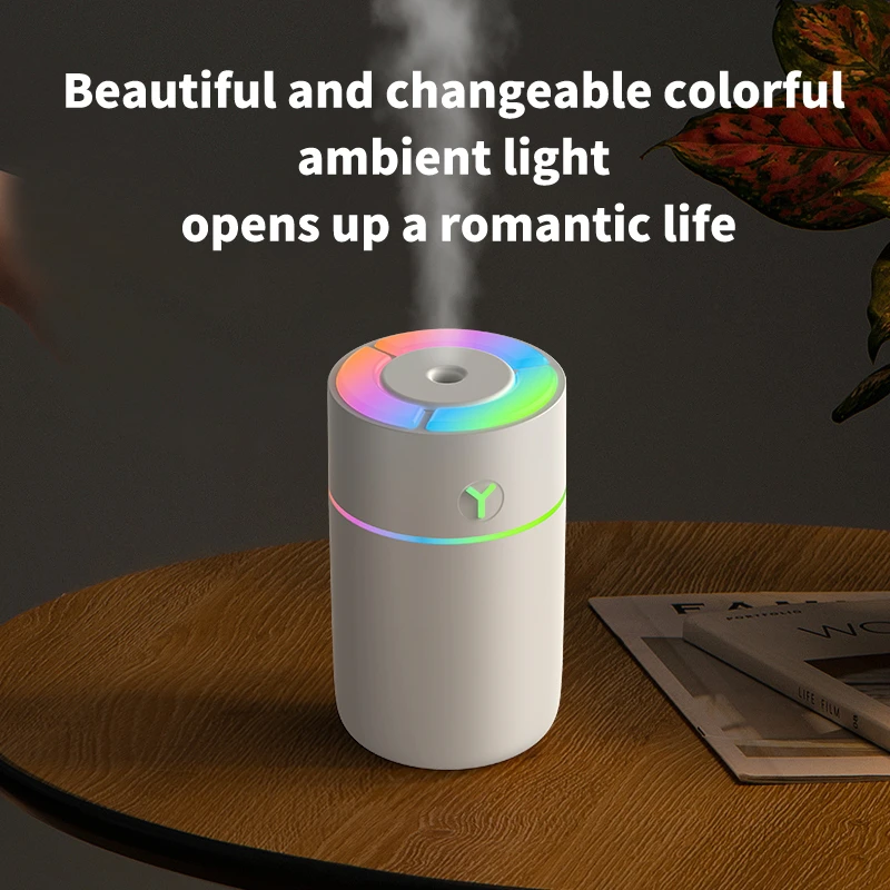 Xiaomi Colorful Humidifier Mini Car Desktop Sprayer Silent Aromatherapy Home Atmosphere Humidifier Nano Mist Timing Protection