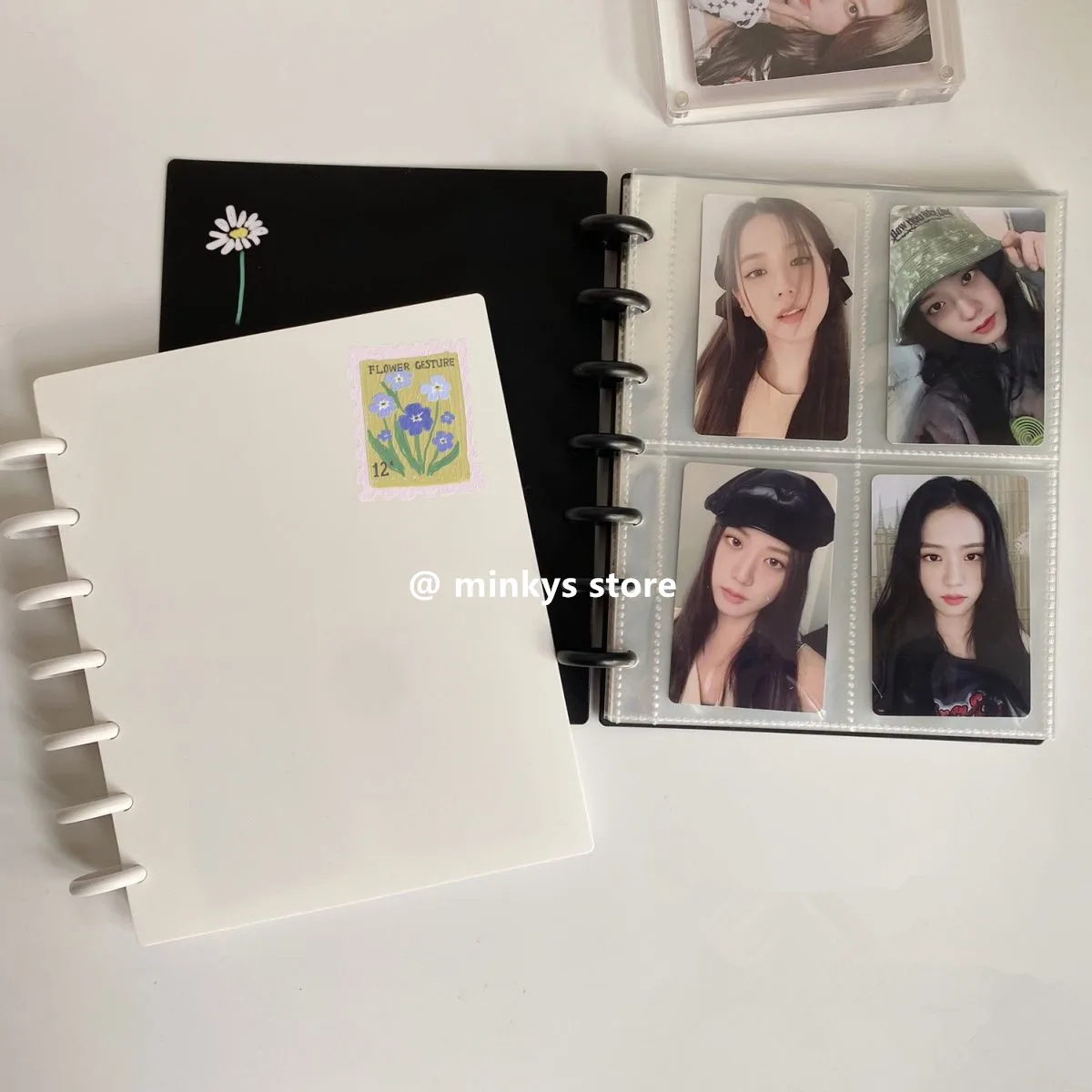 Imagem -02 - Minkys Novo Cogumelo Buraco Polegada Kpop Photocards Álbum Coletar Livro Estrela Chaser Álbum Pequeno Cartão de Armazenamento Álbum Papelaria