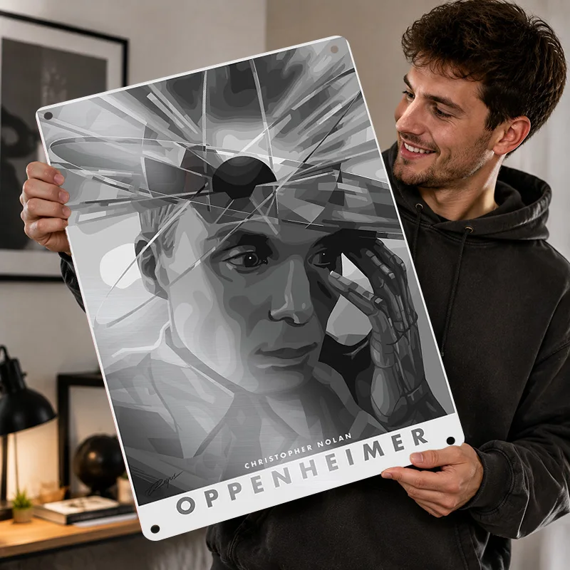 Oppenheimer Printed Posters Customized Metal Sign Premium Cult Film Culture Wall Art Ideal For Media Room Hallway And Viewers